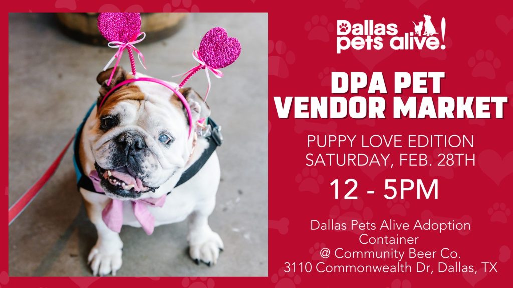 Puppy Love Feb. DPA Vendor Market